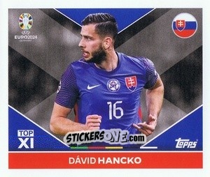 Sticker Dávid Hancko - UEFA Euro 2024
 n. SVK-TOP1 - Topps