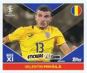 Sticker Valentin Mihăilă - UEFA Euro 2024
 n. ROM-TOP1 - Topps