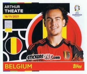 Sticker Arthur Theate - UEFA Euro 2024
 n. BEL8 - Topps