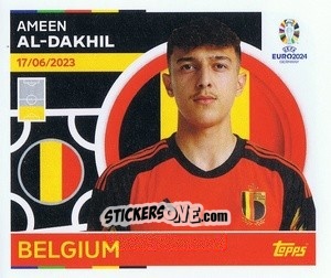 Sticker Ameen Al-Dakhil - UEFA Euro 2024
 n. BEL10 - Topps