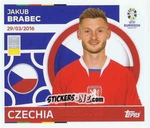 Figurina Jakub Brabec - UEFA Euro 2024
 n. CZE6 - Topps
