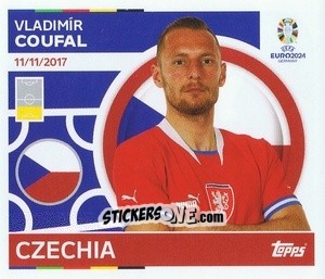 Sticker Vladimír Coufal - UEFA Euro 2024
 n. CZE7 - Topps