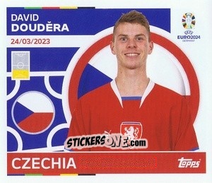 Sticker David Douděra - UEFA Euro 2024
 n. CZE9 - Topps