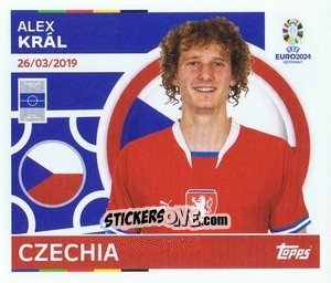 Sticker Alex Král - UEFA Euro 2024
 n. CZE11 - Topps