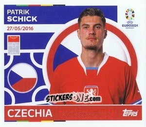 Sticker Patrik Schick - UEFA Euro 2024
 n. CZE19 - Topps