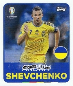 Sticker Andriy Shevchenko - UEFA Euro 2024
 n. LEG5 - Topps