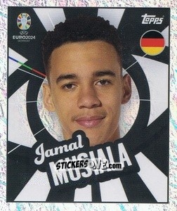 Sticker Jamal Musiala - UEFA Euro 2024
 n. GER-PTW - Topps