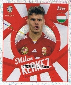 Sticker Milos Kerkez - UEFA Euro 2024
 n. HUN-PTW - Topps