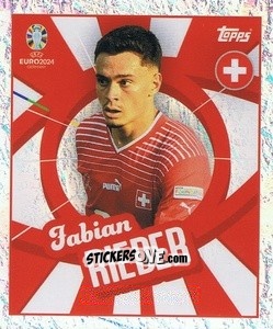 Figurina Fabian Rieder - UEFA Euro 2024
 n. SUI-PTW - Topps