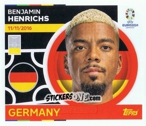 Sticker Benjamin Henrichs - UEFA Euro 2024
 n. GER6 - Topps