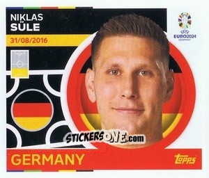 Sticker Niklas Sule - UEFA Euro 2024
 n. GER9 - Topps