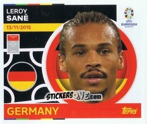 Sticker Leroy Sane - UEFA Euro 2024
 n. GER15 - Topps