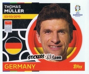Sticker Thomas Muller - UEFA Euro 2024
 n. GER16 - Topps