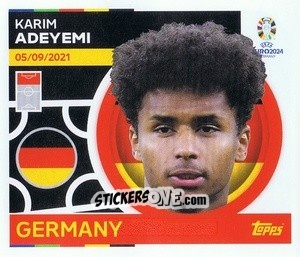 Sticker Karim Adeyemi - UEFA Euro 2024
 n. GER18 - Topps