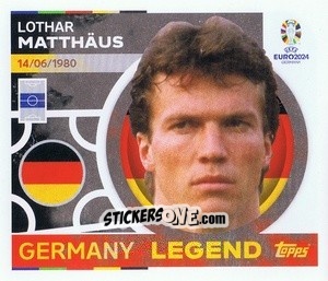 Sticker Lothar Matthaus - UEFA Euro 2024
 n. GER21 - Topps