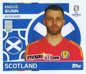 Sticker Angus Gunn - UEFA Euro 2024
 n. SCO4 - Topps