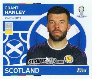 Sticker Grant Hanley - UEFA Euro 2024
 n. SCO5 - Topps