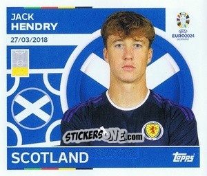 Sticker Jack Hendry - UEFA Euro 2024
 n. SCO6 - Topps
