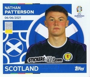 Sticker Nathan Patterson - UEFA Euro 2024
 n. SCO8 - Topps