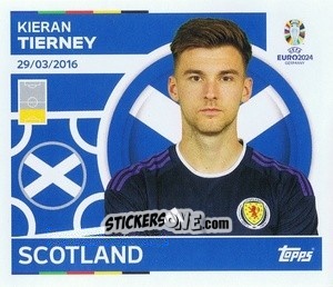 Sticker Kieran Tierney - UEFA Euro 2024
 n. SCO11 - Topps