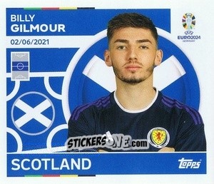 Sticker Billy Gilmour - UEFA Euro 2024
 n. SCO14 - Topps