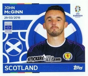 Sticker John McGinn - UEFA Euro 2024
 n. SCO15 - Topps