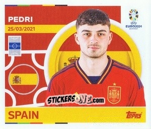 Sticker Pedri - UEFA Euro 2024
 n. ESP12 - Topps