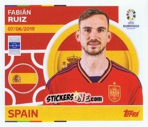 Sticker Fabian Ruiz - UEFA Euro 2024
 n. ESP14 - Topps