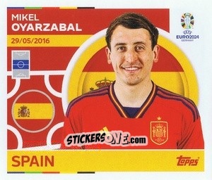 Cromo Mikel Oyarzabal - UEFA Euro 2024
 n. ESP16 - Topps
