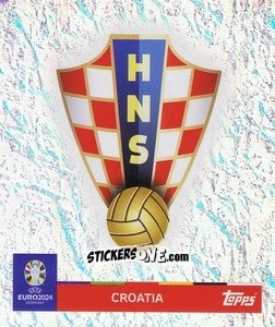 Sticker Emblem - UEFA Euro 2024
 n. CRO1 - Topps