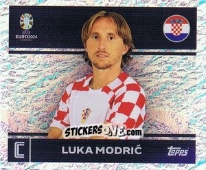 Sticker Luka Modric - UEFA Euro 2024
 n. CRO2 - Topps