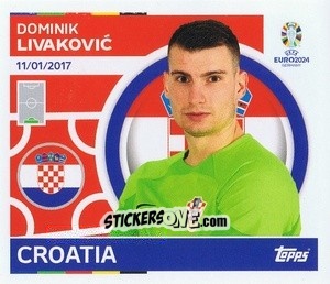 Sticker Dominik Livakovic - UEFA Euro 2024
 n. CRO4 - Topps
