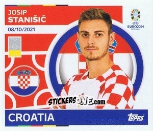 Sticker Josip Stanisic - UEFA Euro 2024
 n. CRO5 - Topps