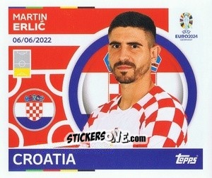 Sticker Martin Erlic - UEFA Euro 2024
 n. CRO6 - Topps