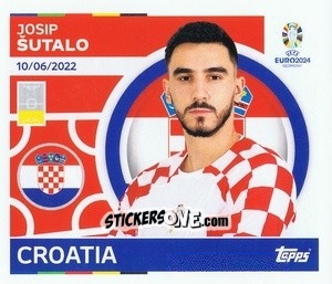 Sticker Josip Sutalo - UEFA Euro 2024
 n. CRO7 - Topps