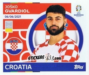 Sticker Josko Gvardiol - UEFA Euro 2024
 n. CRO9 - Topps