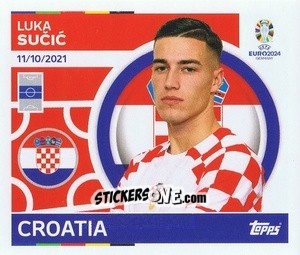 Sticker Luka Sucic - UEFA Euro 2024
 n. CRO17 - Topps