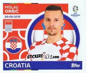 Sticker Mislav Orsic - UEFA Euro 2024
 n. CRO19 - Topps