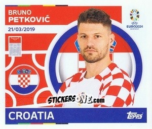 Sticker Bruno Petkovic - UEFA Euro 2024
 n. CRO21 - Topps