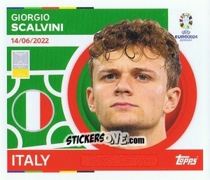 Sticker Giorgio Scalvini - UEFA Euro 2024
 n. ITA8 - Topps