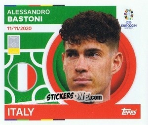 Sticker Alessandro Bastoni - UEFA Euro 2024
 n. ITA9 - Topps
