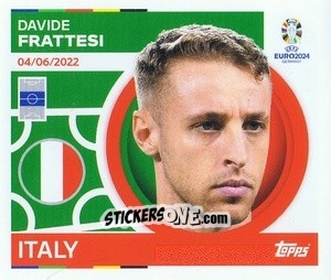 Sticker Davide Frattesi - UEFA Euro 2024
 n. ITA13 - Topps
