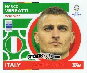 Sticker Marco Verratti - UEFA Euro 2024
 n. ITA15 - Topps