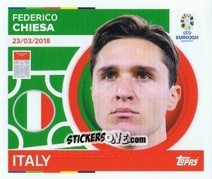 Sticker Federico Chiesa - UEFA Euro 2024
 n. ITA19 - Topps