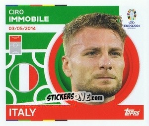 Sticker Ciro Immobile - UEFA Euro 2024
 n. ITA20 - Topps