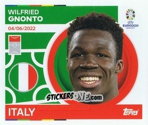 Sticker Wilfried Gnonto - UEFA Euro 2024
 n. ITA21 - Topps