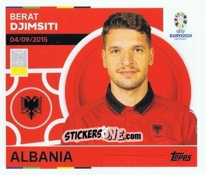 Sticker Berat Djimsiti - UEFA Euro 2024
 n. ALB6 - Topps