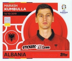 Sticker Marash Kumbulla - UEFA Euro 2024
 n. ALB8 - Topps
