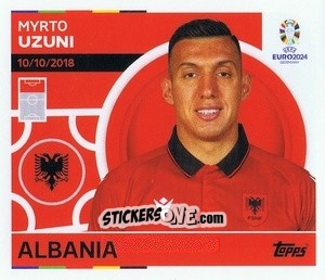 Sticker Myrto Uzuni - UEFA Euro 2024
 n. ALB17 - Topps