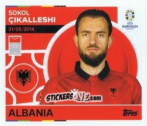 Sticker Sokol Cikalleshi - UEFA Euro 2024
 n. ALB18 - Topps
